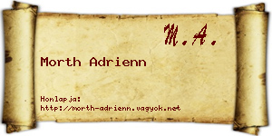 Morth Adrienn névjegykártya